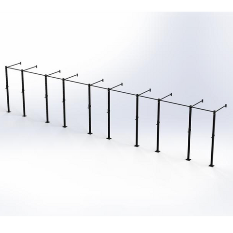 5 bay Wallmounted Rig