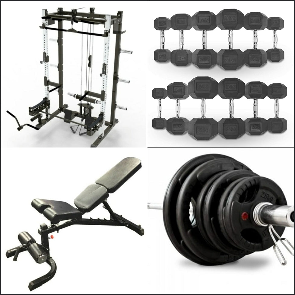 Pro Series Half Rack Pack & Dumbbell Bundle( August 2021)