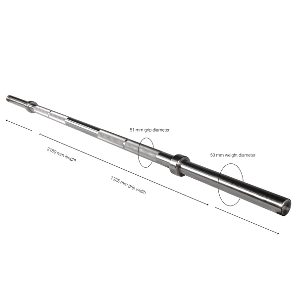 Gymleco FAT BAR Olympic Bar 300kg Capacity 8kg ( in stock )