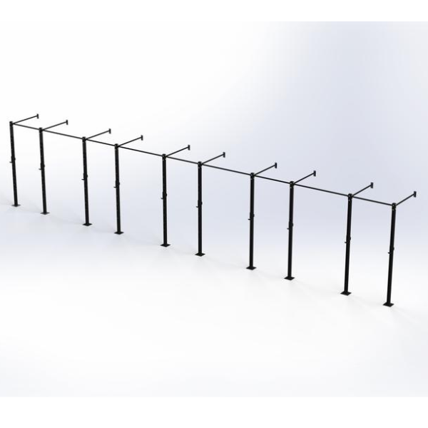 5 bay Wallmounted Rig